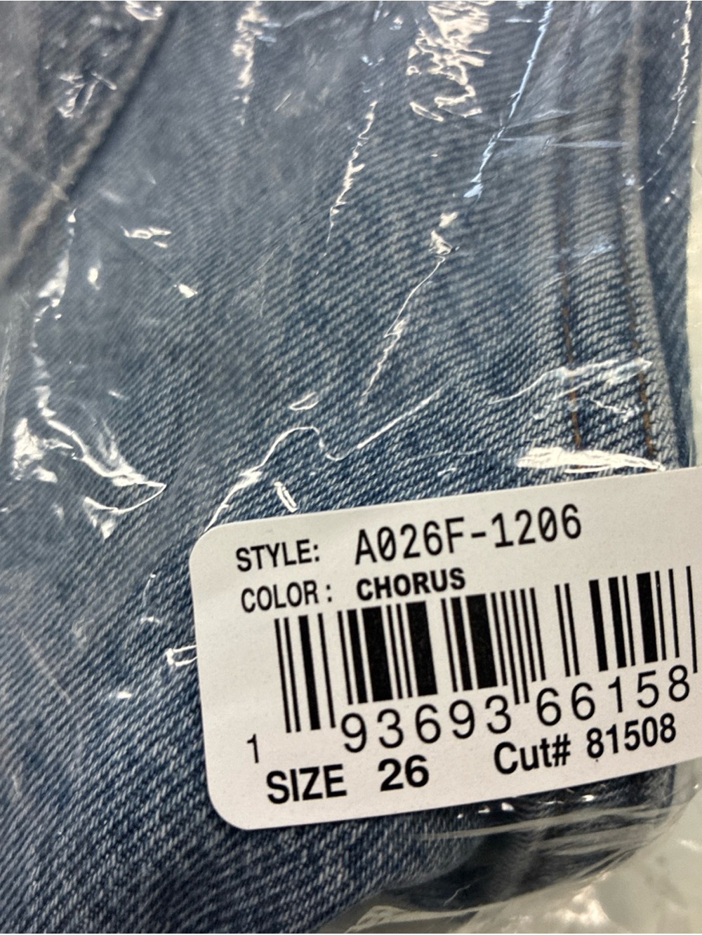 AGOLDE Parker High Rise Denim Cut Off Shorts Light Wash Blue Cotton SZ 26 NWT - Picture 14 of 16